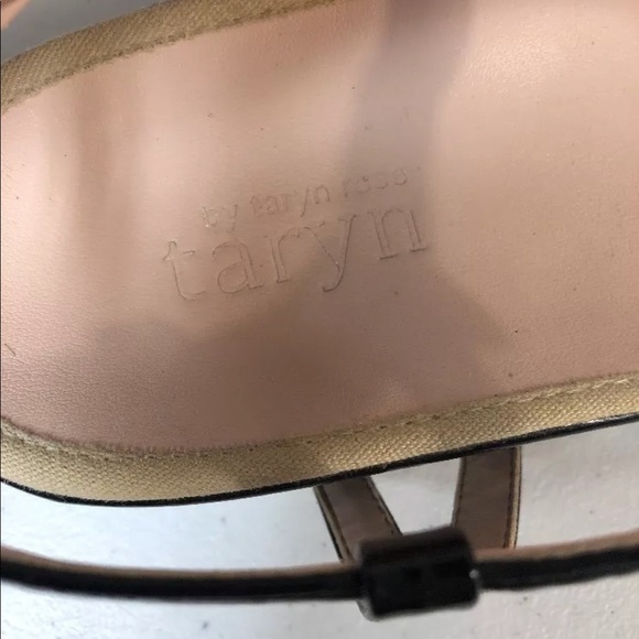 Taryn Rose Black Amor Patent Leather Sandal 6 - Picture 4 of 8